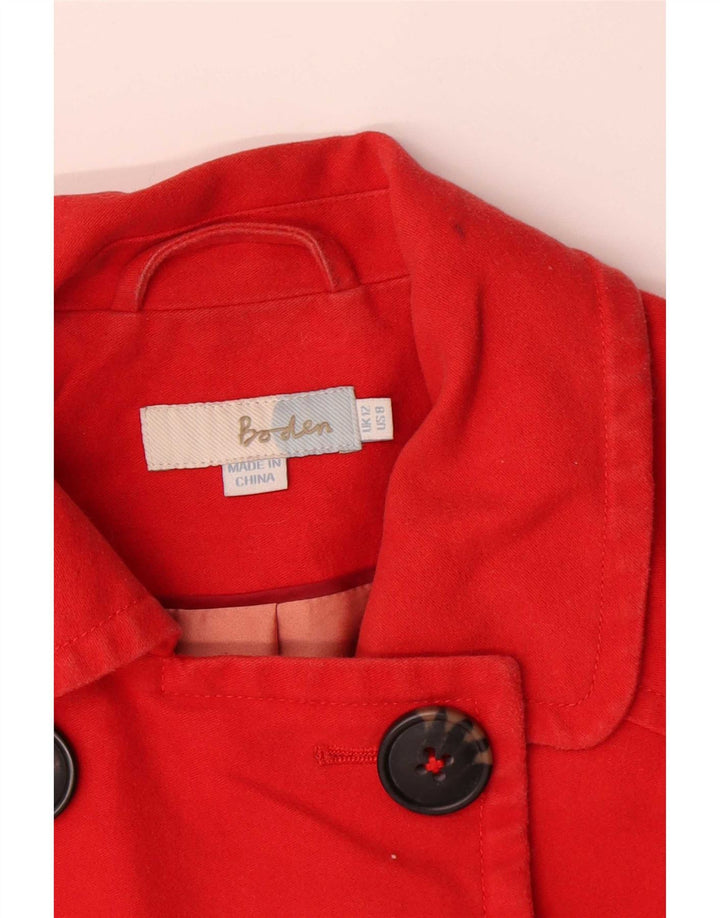 Płaszcz damski Boden UK 12 Medium Red Cotton