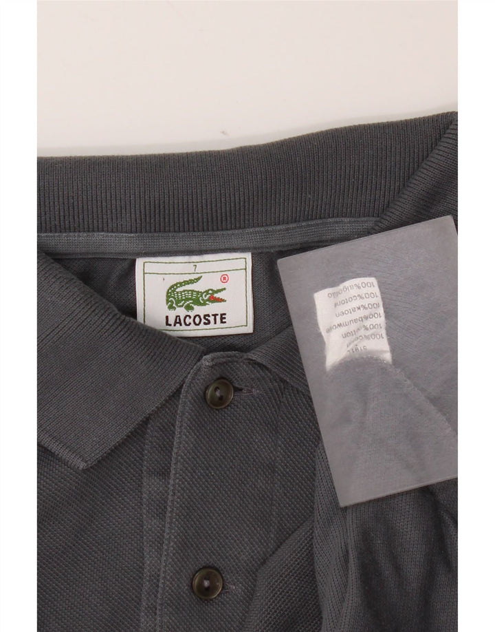 Męska koszulka polo Lacoste, rozmiar 7, 2XL, szara bawełna