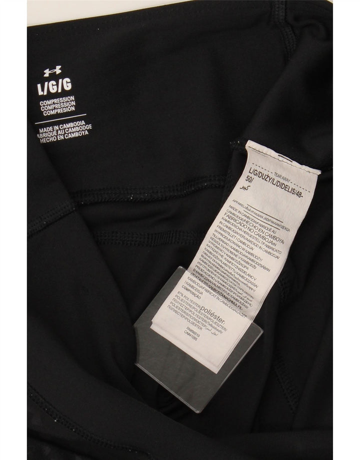 Legginsy damskie UNDER ARMOUR, duże, czarne, poliestrowe