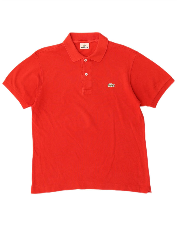 Męska koszulka polo Lacoste, rozmiar 3, mała, czerwona, bawełniana