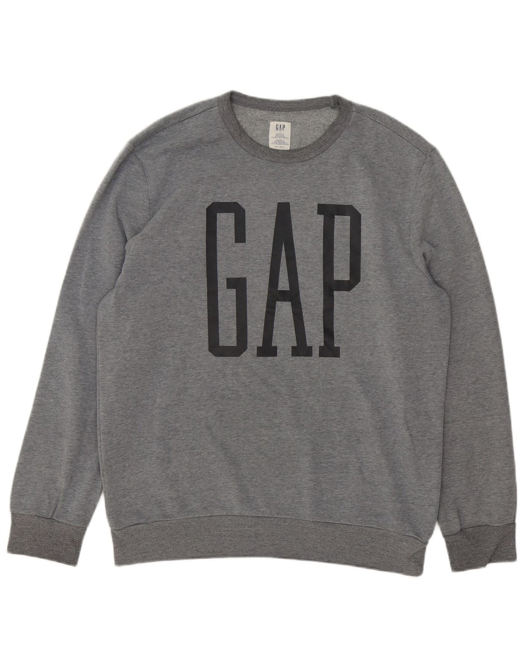 Męski sweter z grafiką GAP, duży, szary