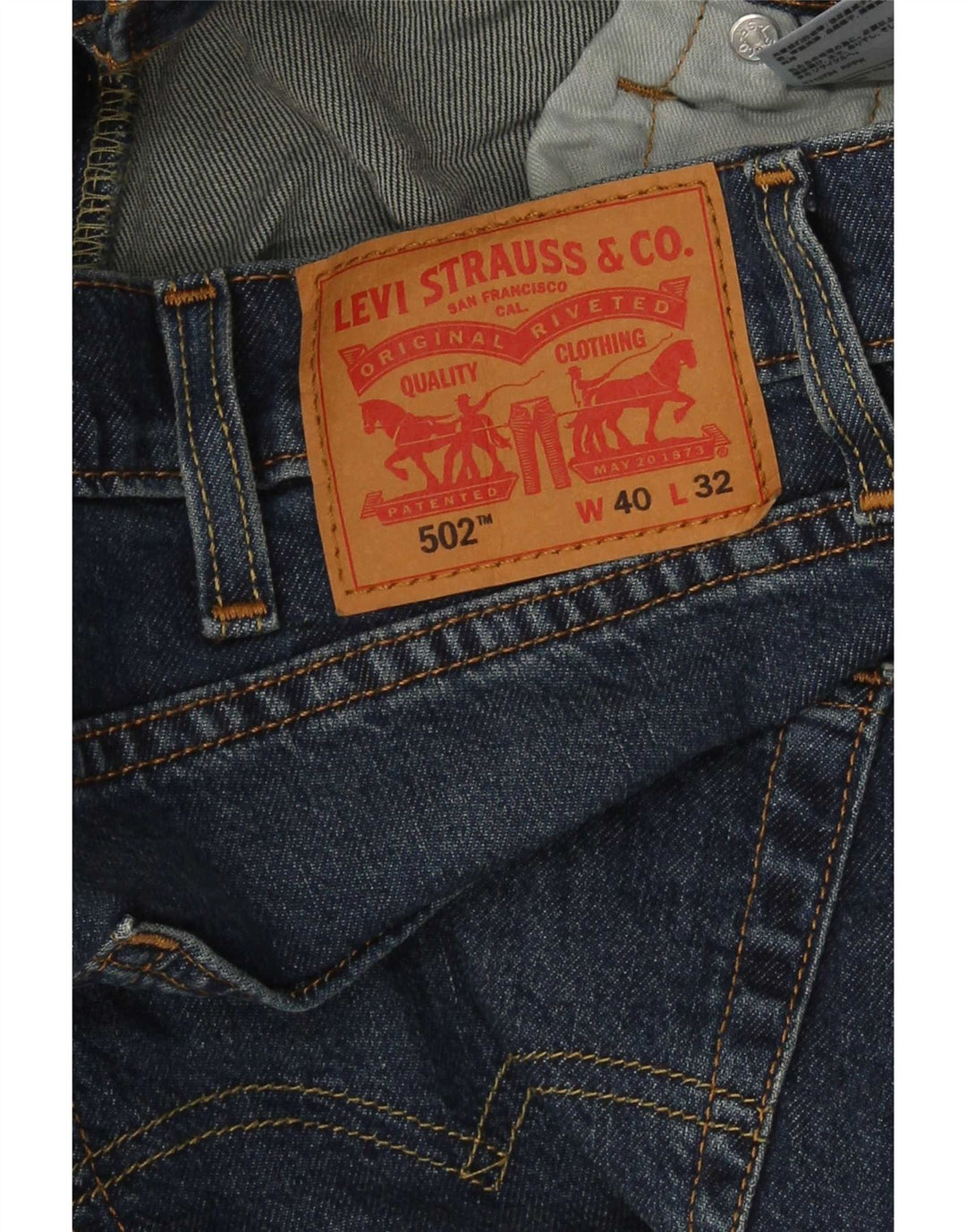Męskie jeansy Levi's 502 Tapered W40 L32 Niebieskie