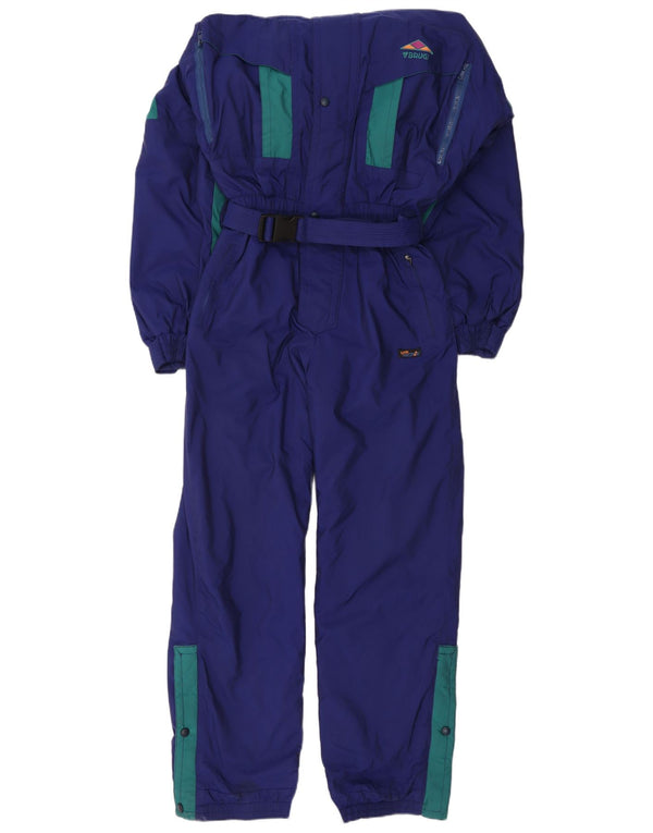 Brugi Mens Ski Jumpsuit UK 40 Medium  Navy Blue Colourblock Polyamide