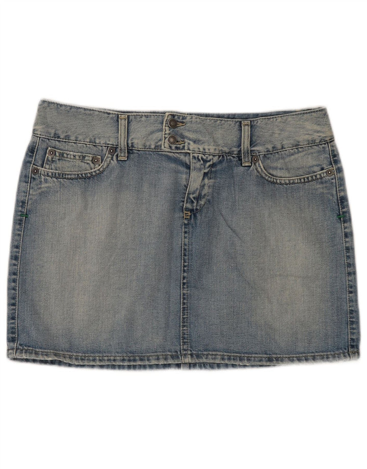 Spódnica damska Benetton Mini Denim IT 44 Medium W32 Niebieska bawełna