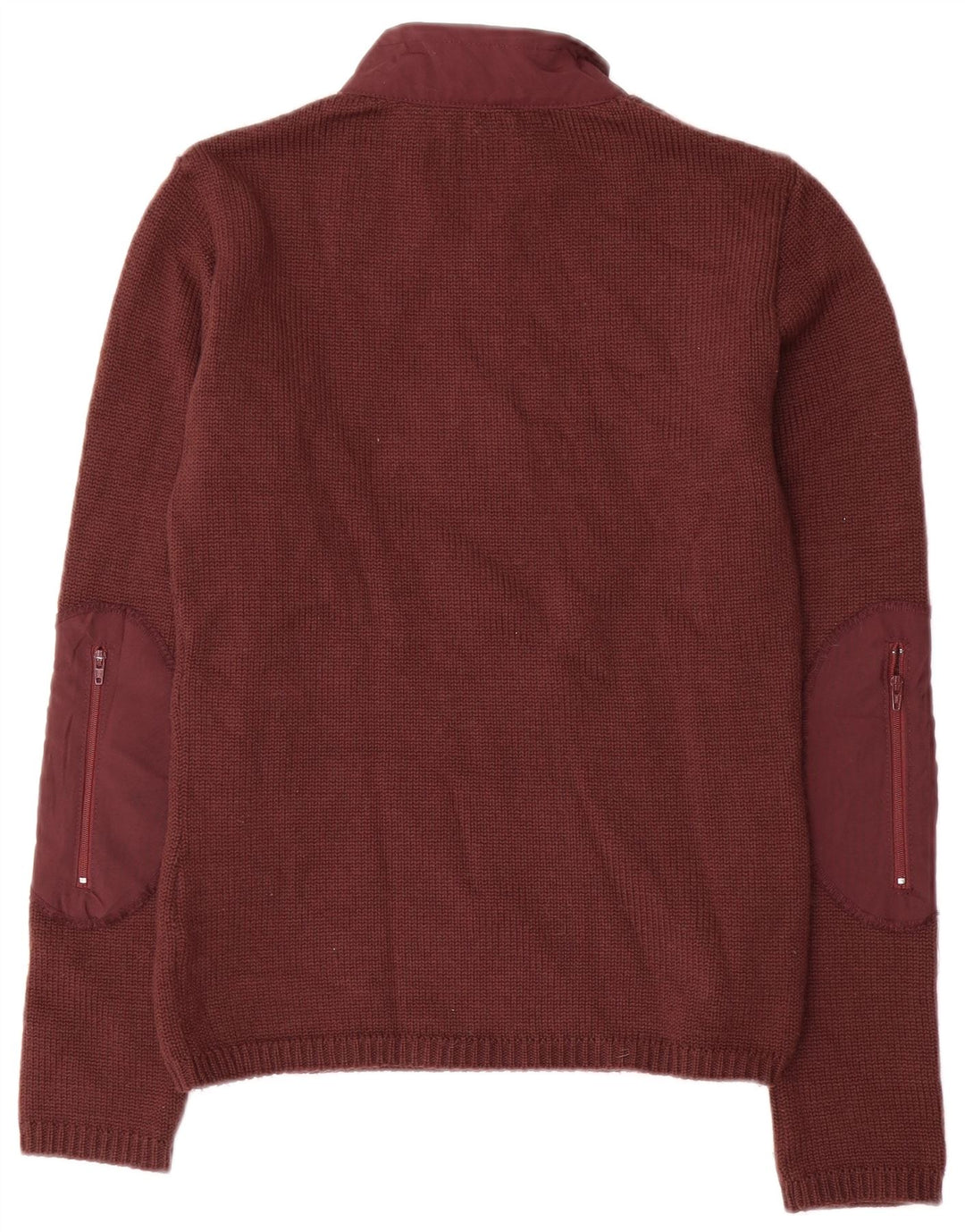 FILA Damski sweter z zamkiem błyskawicznym UK 12 Średni bordowa wełna