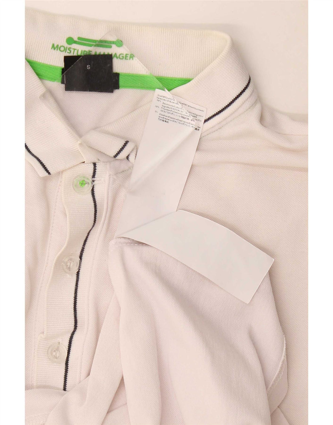 Męska koszulka polo Hugo Boss, mała, biała, bawełniana