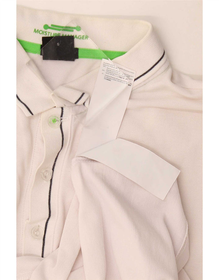 Męska koszulka polo Hugo Boss, mała, biała, bawełniana