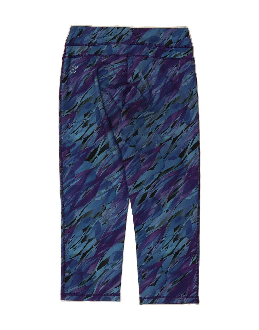 PUMA Womens Capri Leggings UK 12 Medium  Purple Camouflage Polyester Vintage Puma and Second-Hand Puma from Messina Hembry 