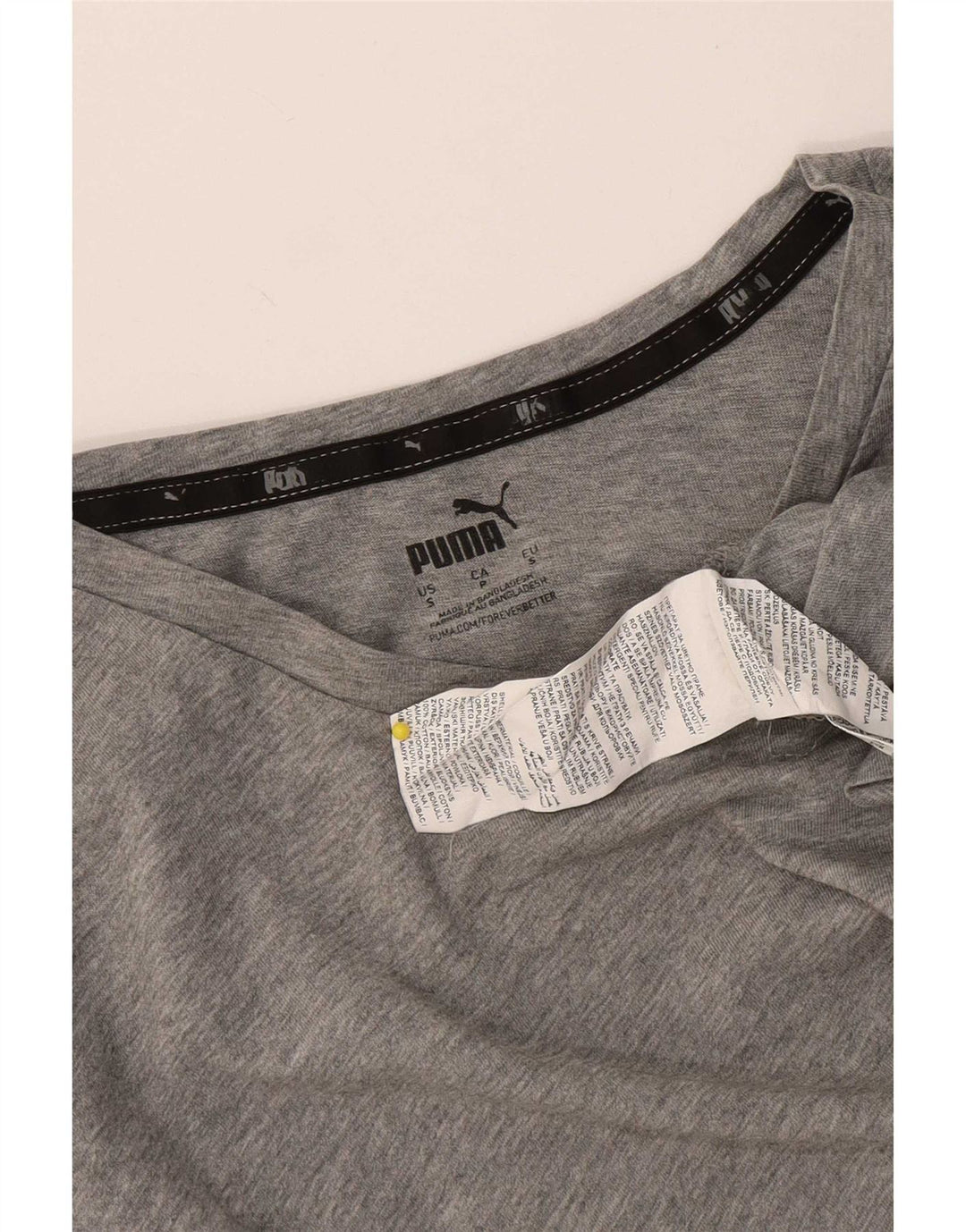T-shirt męski Puma, mały, szary, bawełniany