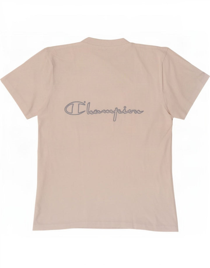 Męski T-shirt Champion z grafiką, mały, biały, bawełniany