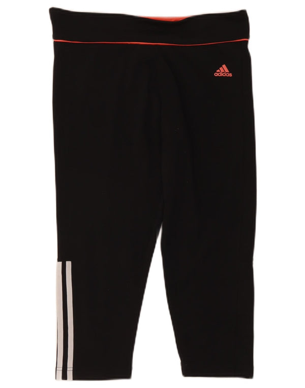 Damskie legginsy Adidas Climalite Capri UK 12/14 Średni czarny poliester
