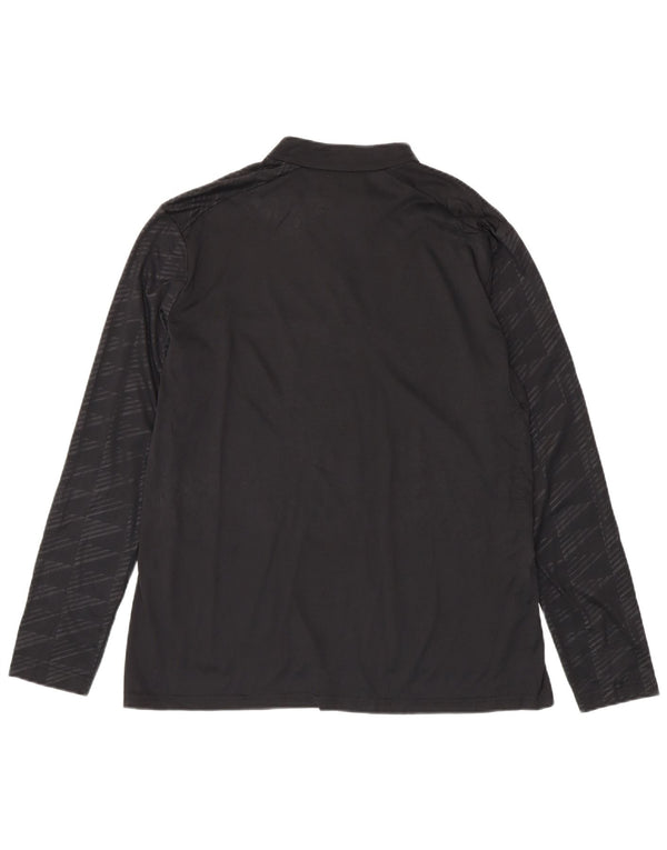 Damska koszulka ADIDAS Aeroready z zamkiem i długim rękawem, UK 20/22 XL, czarna