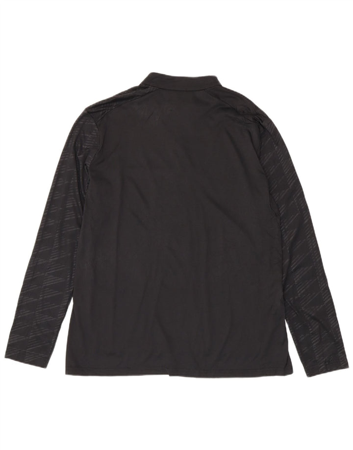 Damska koszulka ADIDAS Aeroready z zamkiem i długim rękawem, UK 20/22 XL, czarna