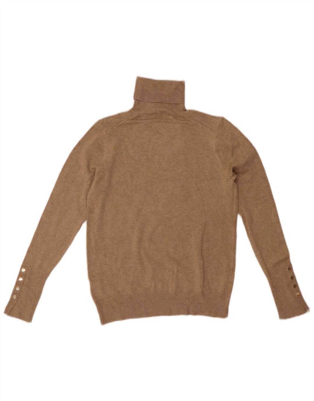 Damski sweter z golfem ZARA UK 12 Średni Beż Wiskoza