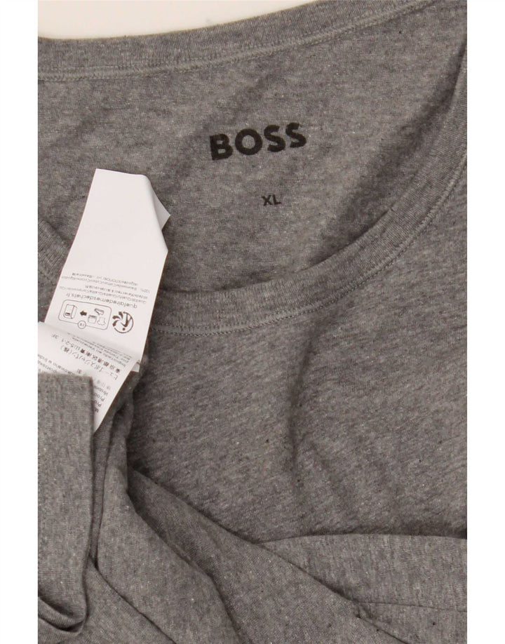 T-shirt męski Hugo Boss XL, szary, bawełniany