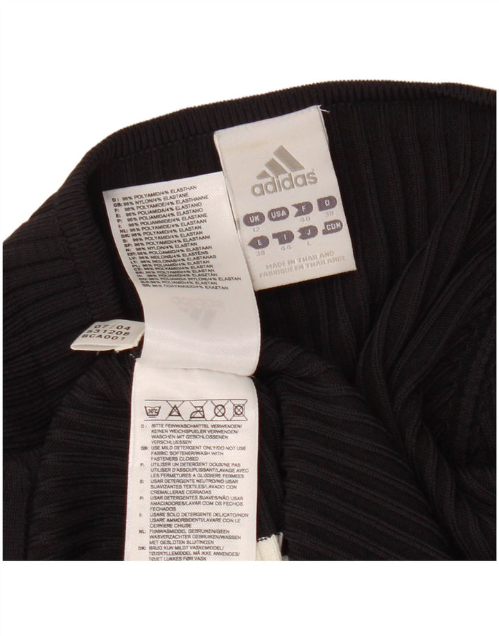 Damski sweter rozpinany ADIDAS UK 12 Średni czarny nylon