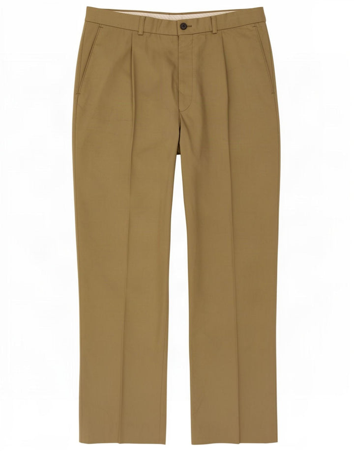 Męskie spodnie codzienne Marks & Spencer W34 L31 Khaki Poliester