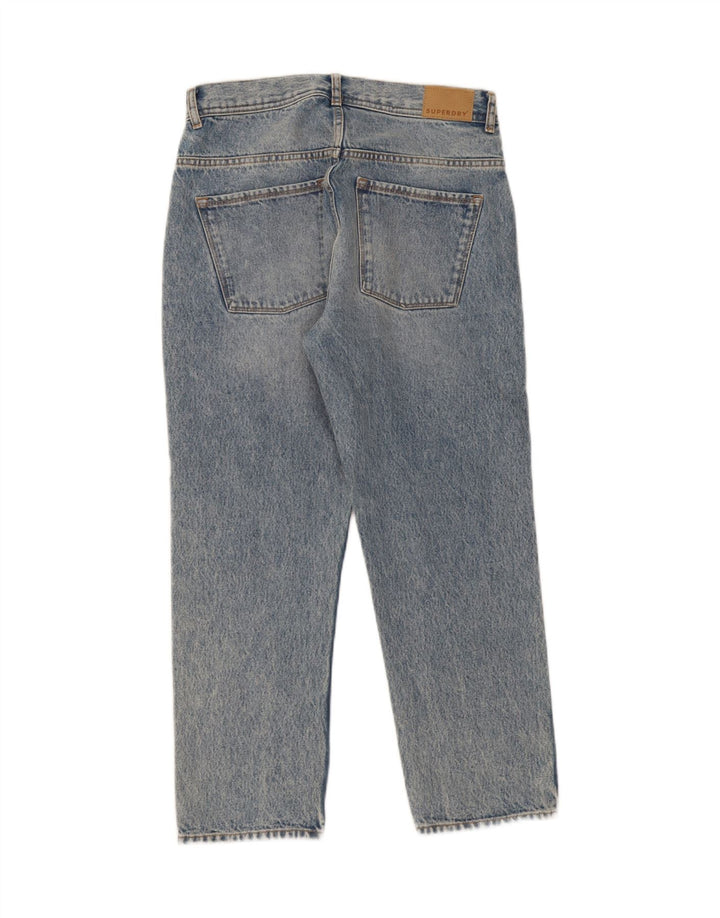 SUPERDRY Womens Cropped Jeans W28 L25 Blue Cotton Vintage Superdry and Second-Hand Superdry from Messina Hembry 