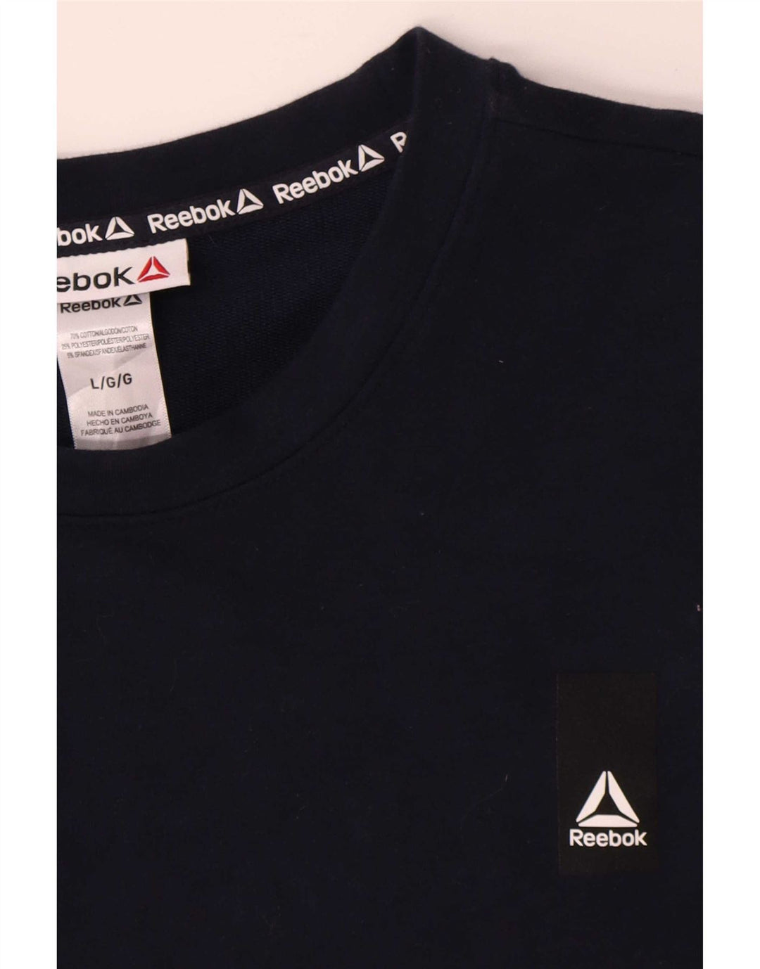 Męska bluza Reebok Jumper, duża, granatowa, bawełniana