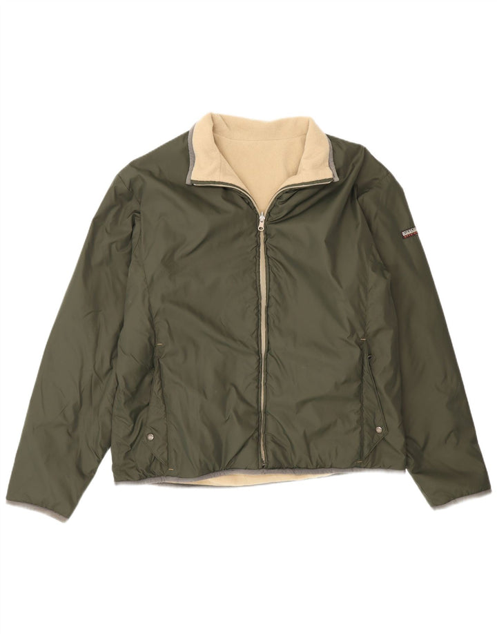 Męska dwustronna kurtka Napapijri Geographic UK 40 Large Khaki