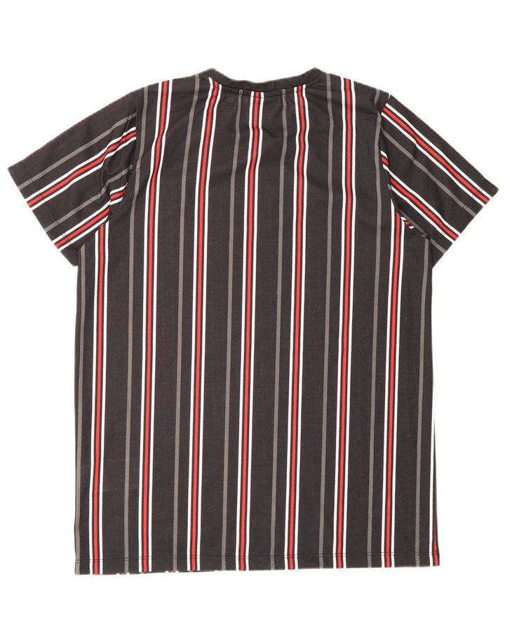 T-shirt chłopięcy Ellesse 13-14 lat, czarny, poliestrowy w paski