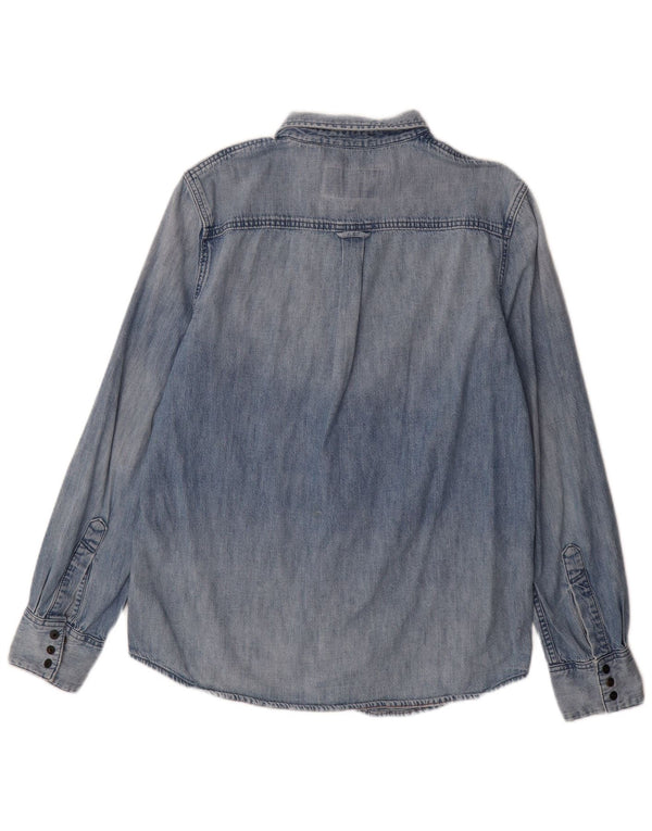 Męska koszula dżinsowa Superdry XL, niebieska, bawełniana