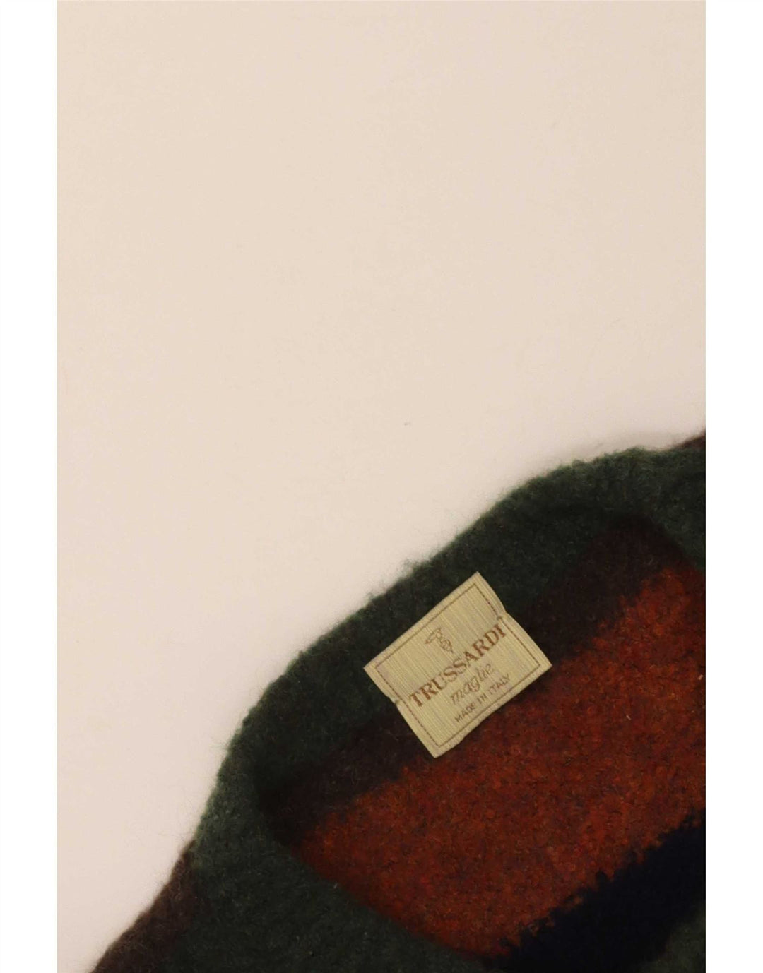 Męski sweter z okrągłym dekoltem Trussardi XL w wielokolorowe paski