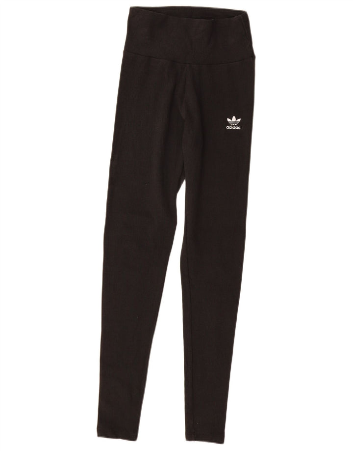 Legginsy damskie ADIDAS UK 8, małe, czarne