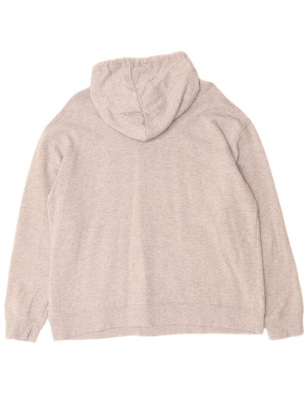 Damska bluza z kapturem ADIDAS z grafiką, UK 20/22 XL, szara bawełna