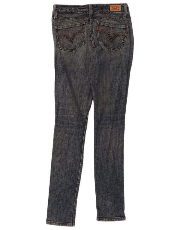 Levi's Damskie 524 Too Superlow Distressed Skinny Jeans US 0 XS W30 L30 Niebieski
