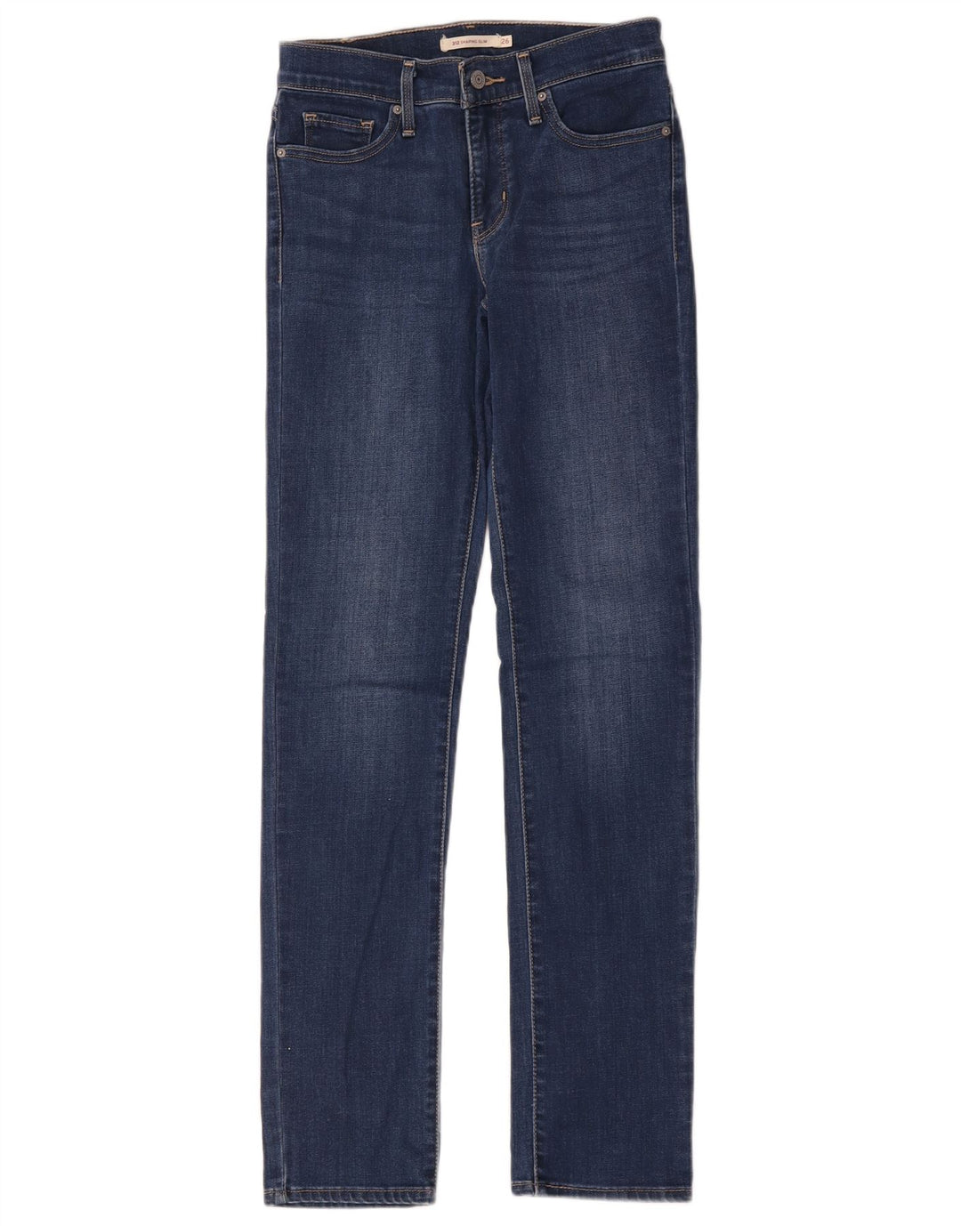 Damskie jeansy Levi's 312 Shaping W26 L32 Niebieska bawełna