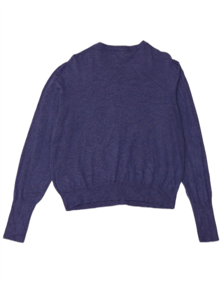 Sweter damski Marks & Spencer UK 14, średni niebieski, wiskoza