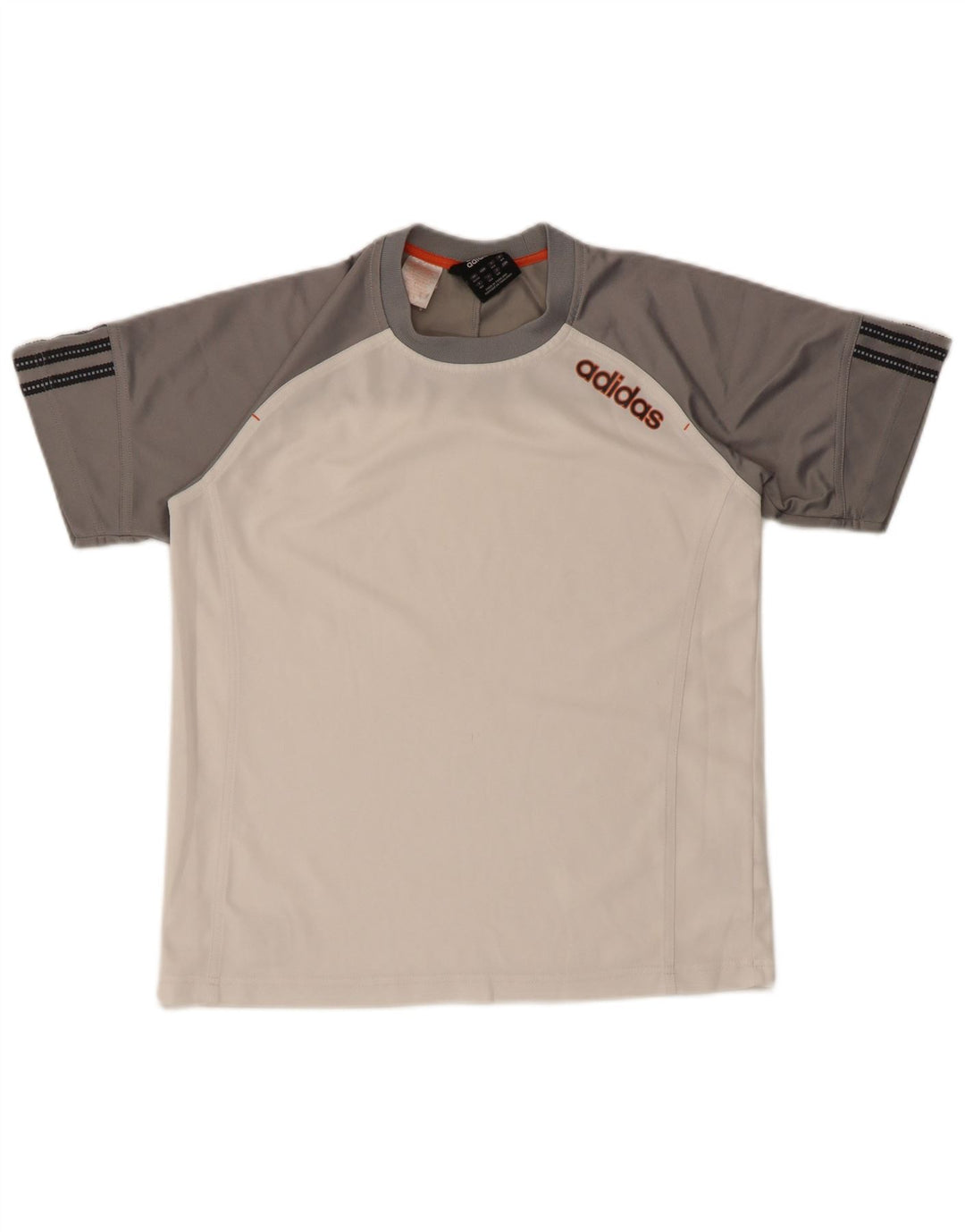 T-shirt chłopięcy ADIDAS 13-14 lat, biały poliester z blokami kolorów