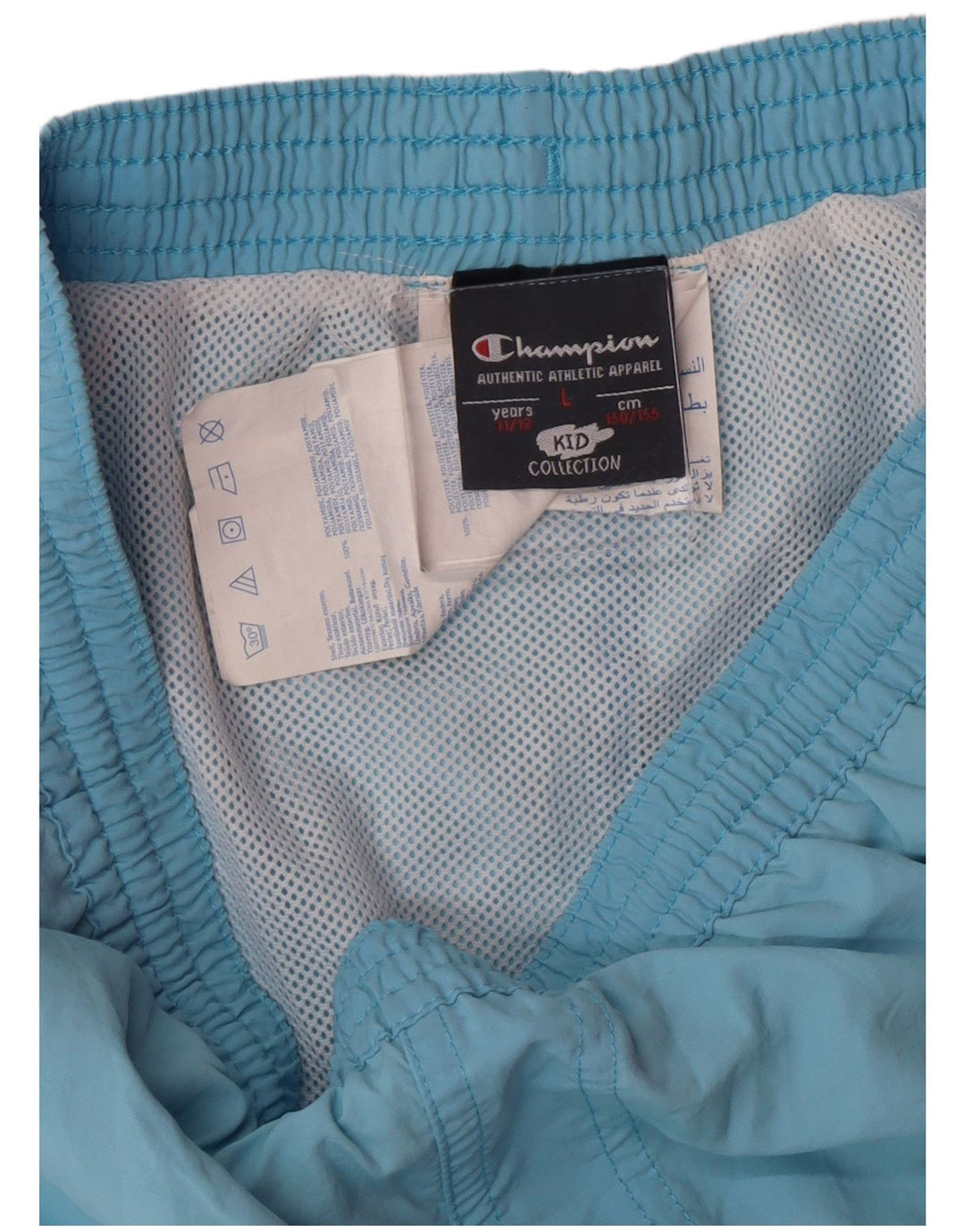 Chłopięce spodenki kąpielowe Champion z grafiką 11-12 lat, duże, niebieskie, poliamidowe