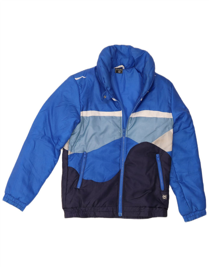 Damska kurtka wyściełana Maier EU 36 Mały niebieski poliamid z blokami kolorów