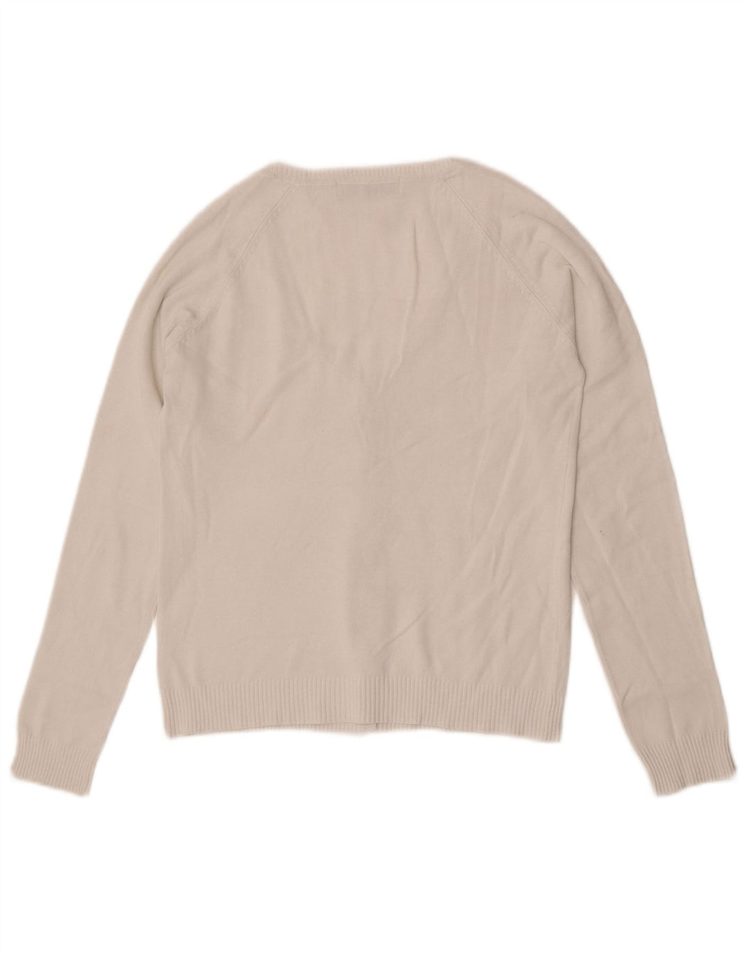 Sweter damski Zara Crop Cardigan UK 12 Średniej Białej Bawełny