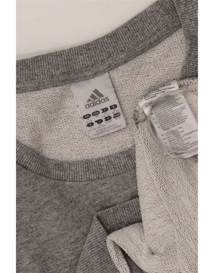 Damska bluza Adidas Jumper UK 12/14 Średnia szara bawełna