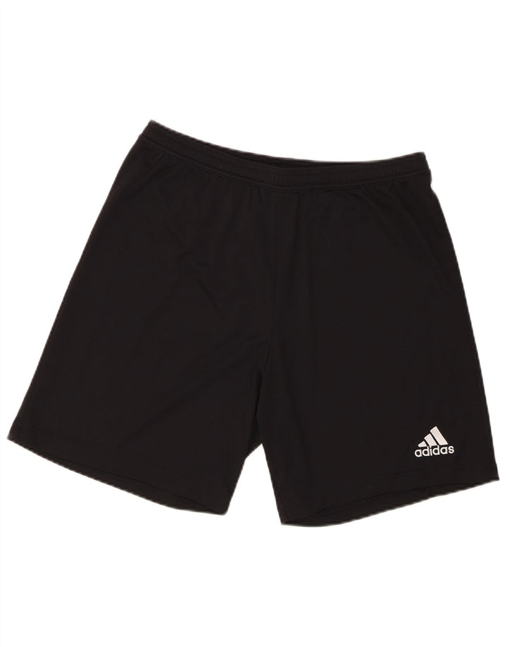 Męskie spodenki sportowe Adidas, duże, czarne, poliestrowe