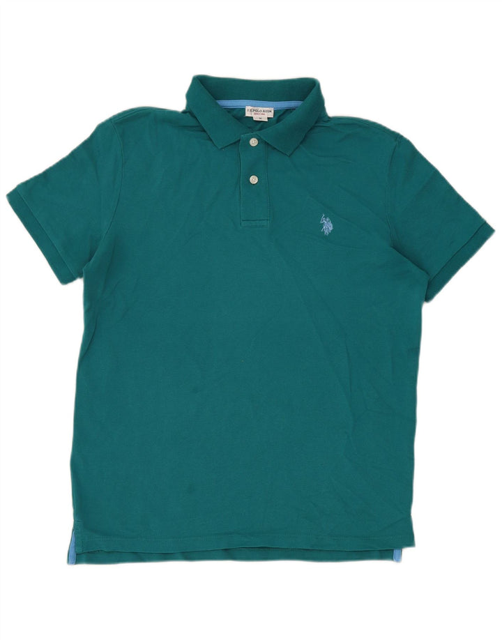 US Polo Assn. Koszula męska w kolorze średnio zielonym
