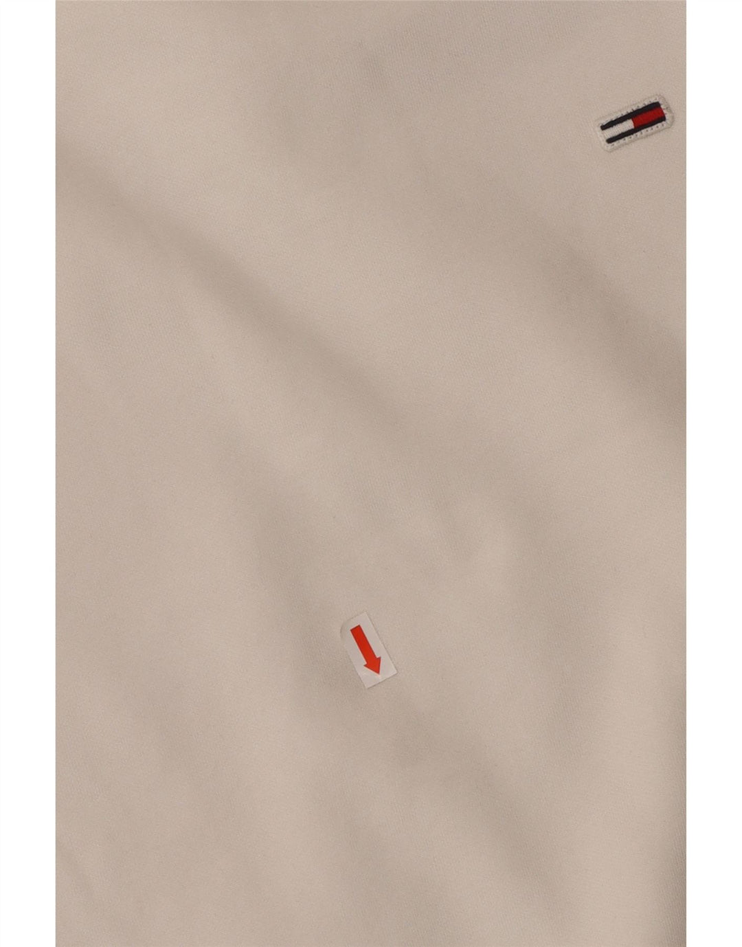 Damska bluza oversize TOMMY HILFIGER UK 6 XS, biała bawełna