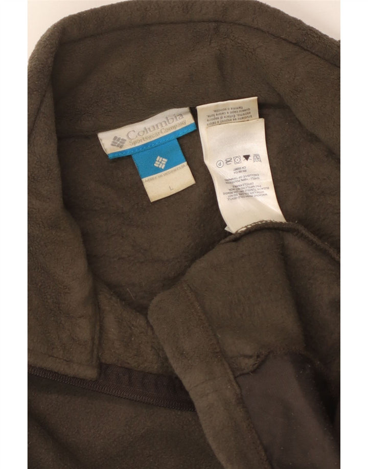 Męska kurtka polarowa Columbia UK 40, duża, khaki, poliester