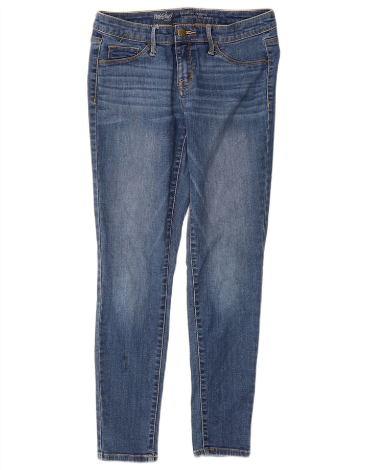Damskie jeansy skinny Mossimo ze średnim stanem US 6 Small W28 L27 Niebieska bawełna
