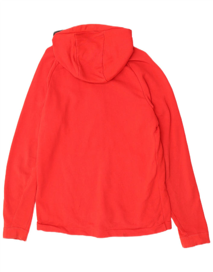 Męski sweter z kapturem i zamkiem NIKE XL, czerwony, bawełniany