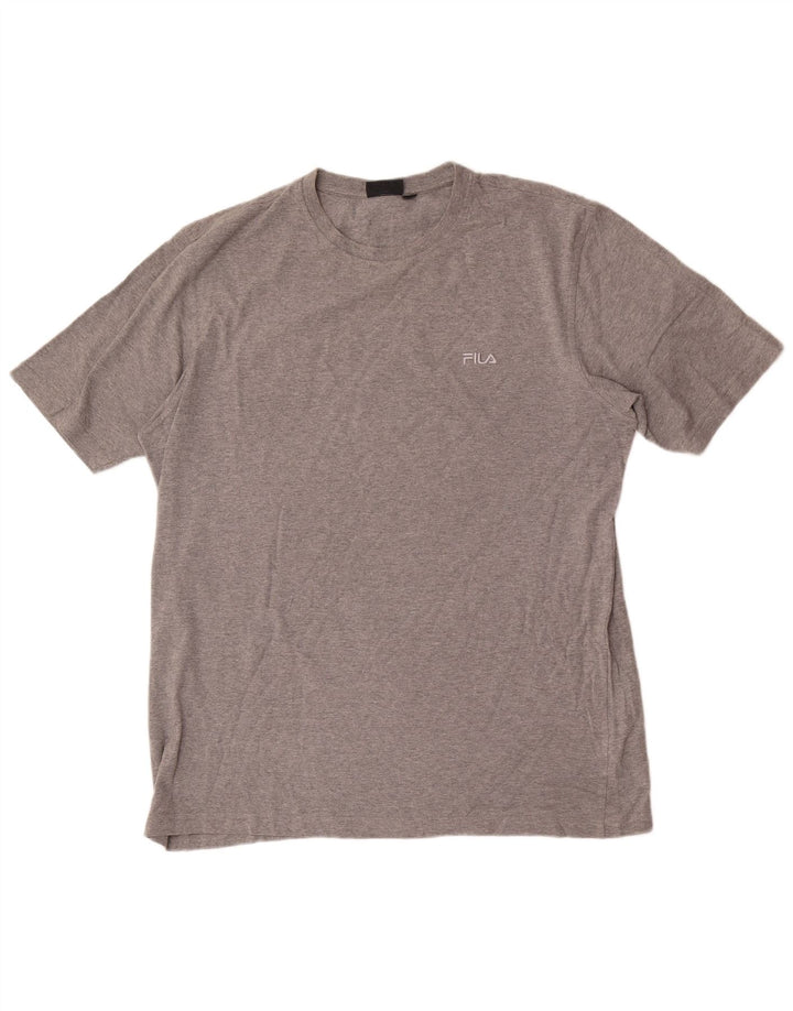 T-shirt męski Fila Top IT 56 2XL Szary nakrapiany