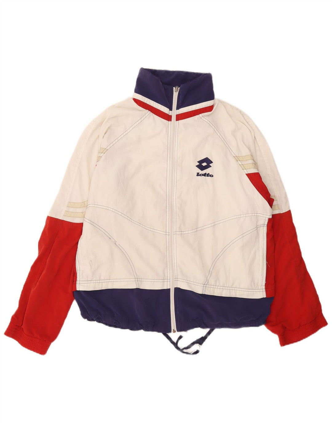 Męska kurtka dresowa LOTTO IT 50 w kolorze średniej bieli