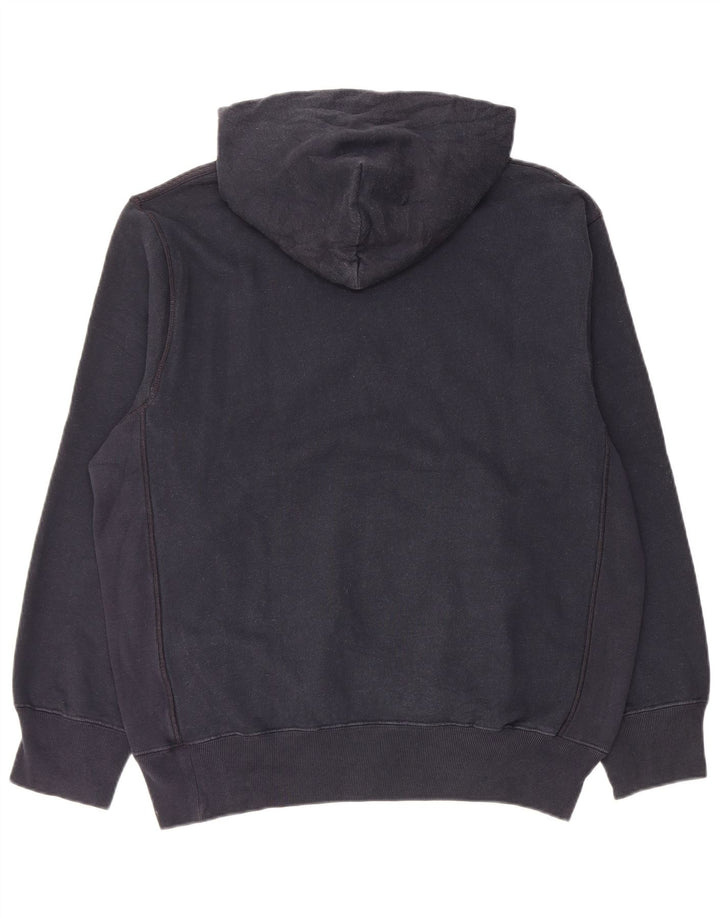 Męski sweter z kapturem i grafiką NAUTICA, średni granatowy, bawełniany