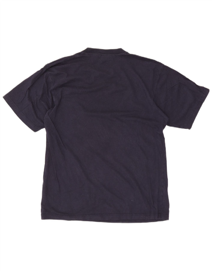 Męski T-shirt z grafiką Fila, duży, granatowy