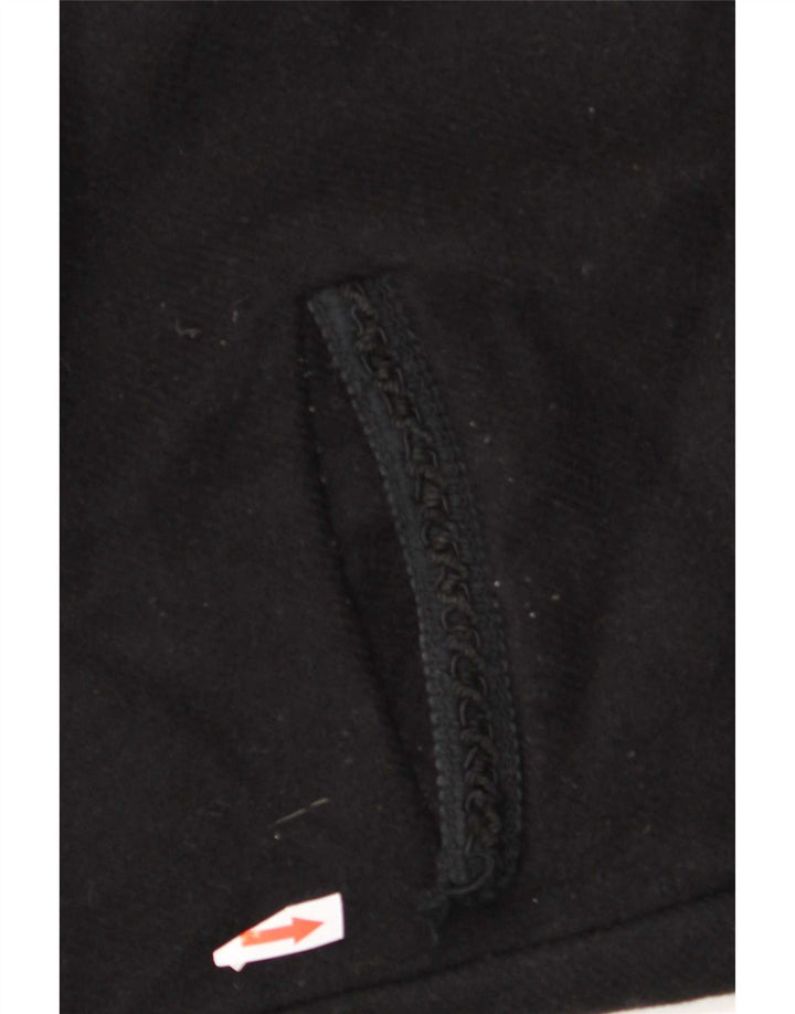 Zara Womens Hooded Bomber Jacket UK 14 Medium Black Wool