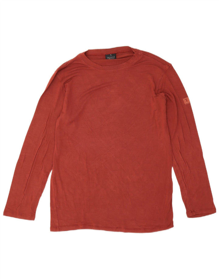 Męski top z długim rękawem Trussardi Jeans, duży, w kolorze czerwonej wiskozy