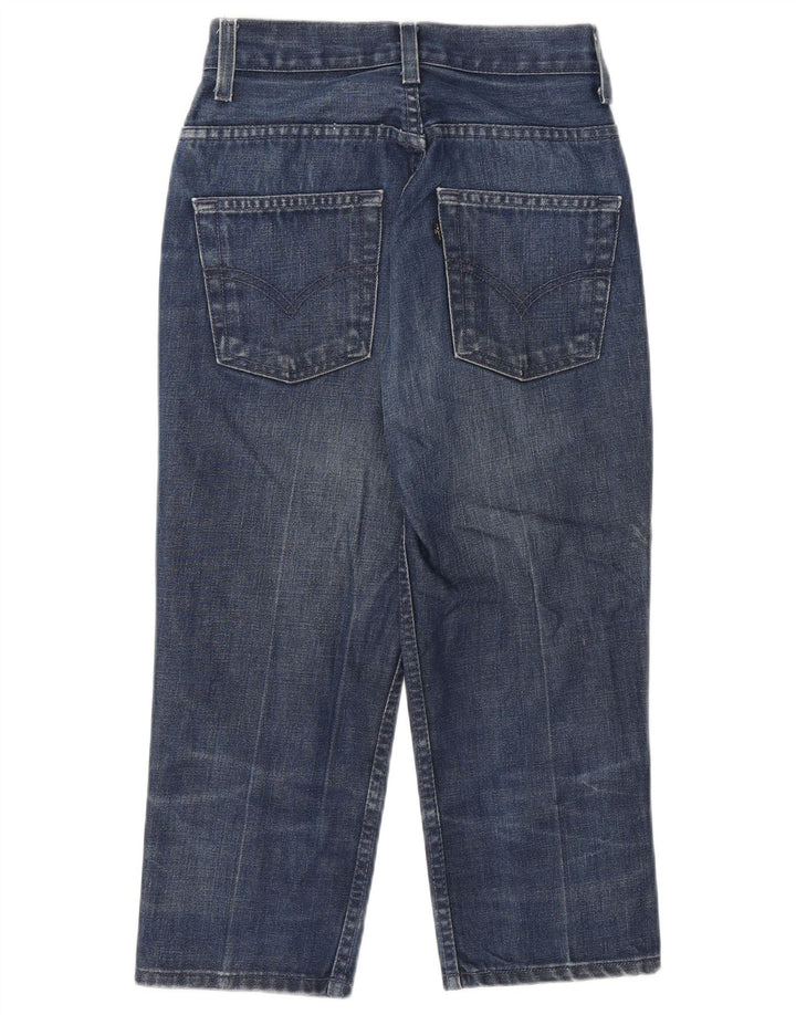 Damskie jeansy Capri Levi's W25 L20 Niebieskie bawełniane